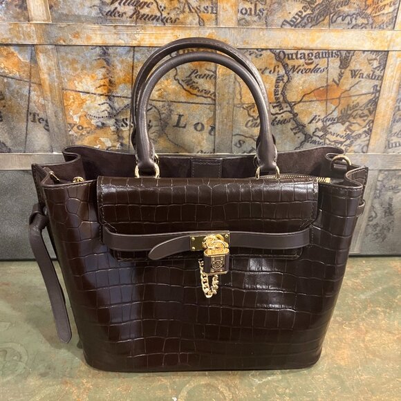 Michael Kors Hamilton Legacy Cinnamon Tote Leather - Picture 2 of 11